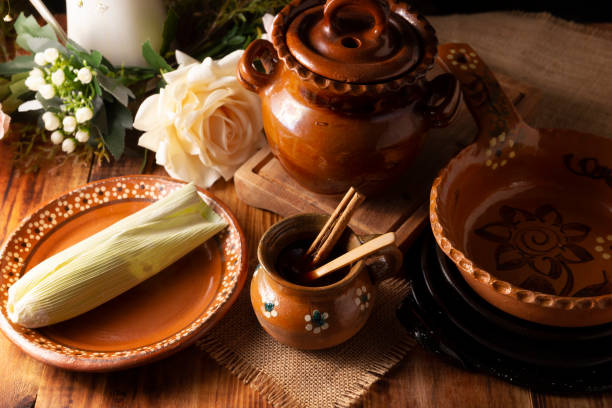istock Cafe de Olla in Handmade clay mug 1437591656