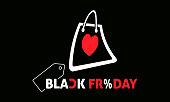 Vector illustration design concept of Black Friday observed on November 25