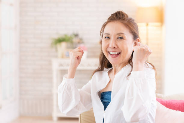 istock senior age woman relaxing 1437594538