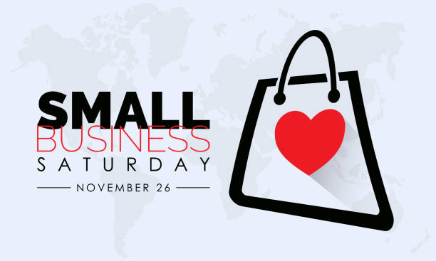 Vector illustration design concept of Small Business Saturday observed on November 26 Vector illustration design concept of Small Business Saturday observed on November 26 small business stock illustrations