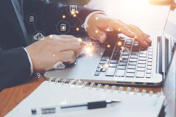istock Digital Change Management Internet of Things, new technologies, bigdata and business process strategies. customer service management cloud computing Smart industry, AI technology 1437601251