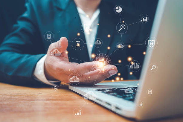 istock Digital Change Management Internet of Things, new technologies, bigdata and business process strategies. customer service management cloud computing Smart industry, AI technology 1437601254