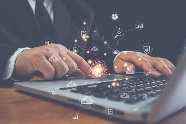 istock Digital Change Management Internet of Things, new technologies, bigdata and business process strategies. customer service management cloud computing Smart industry, AI technology 1437601262