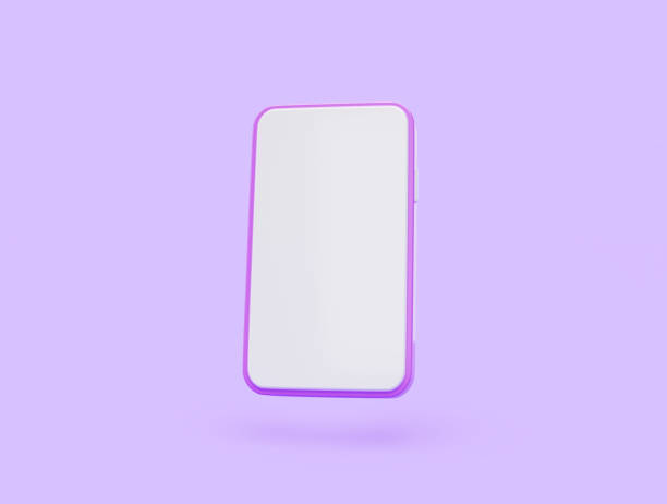 istock Smartphone icon empty screen technology social media banner mobile online shopping concept 3D illustration 1437606622