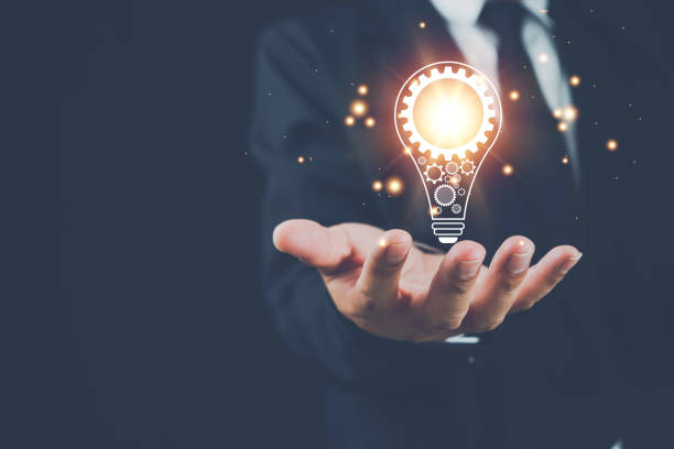 istock Innovation. Hands holding light bulb for Concept new idea concept with innovation and inspiration, innovative technology in science and communication concept. 1437616177