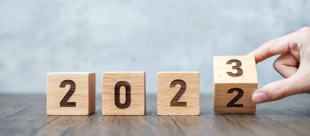 istock hand flip 2022 to 2023 block. goal, Resolution, strategy, plan,, motivation, reboot, forecast, change, countdown and New Year holiday concepts 1437617659