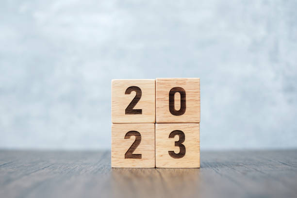 istock 2023 year block on table. goal, Resolution, strategy, plan,, start, budget, mission, action, motivation and New Year holiday concepts 1437617672