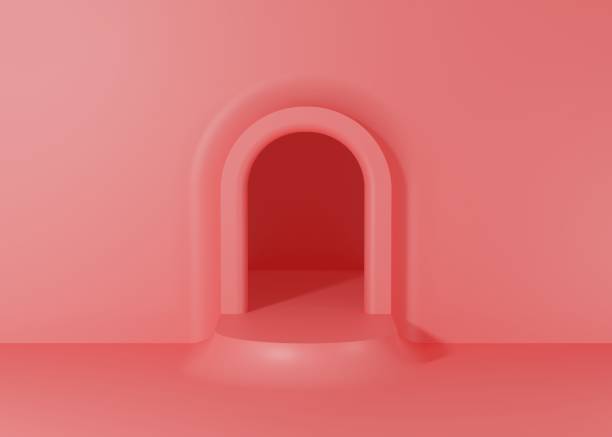 istock Pastel color mock up scene with podium geometry shape for product display, Abstract background, 3D rendering, stand for cosmetic products. Stage showcase on pedestal 3d studio. 1437620429