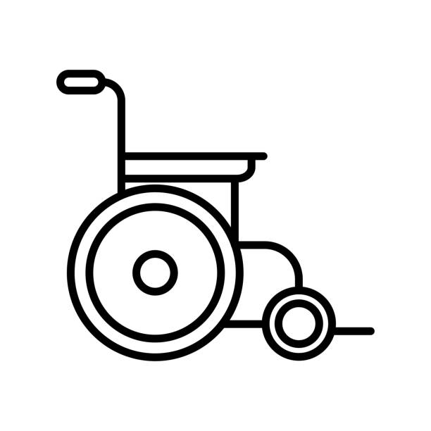 Wheel Chair Icon Logo Design Vector Template Illustration Sign And Symbol Pixels Perfect Wheel Chair Icon Logo Design Vector Template Illustration Sign And Symbol Pixels Perfect handicap logo stock illustrations