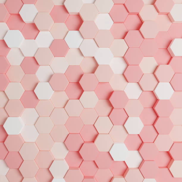 istock 3D rendering Futuristic Honeycomb Mosaic, abstract Background. Realistic geometric mesh cell structure. Sci-fi background with hexagon grid. 1437624577