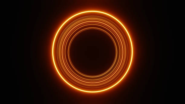 istock 3d render of illuminated neon and light glowing on dark scene. Speed light moving lines. Abstract simple Colorful lighting neon background. 1437626767