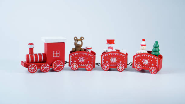 istock Wood  Material Christmas Toy Doll Train 1437631436