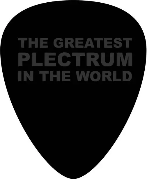 Vector illustration of The Greatest Plectrum in the World