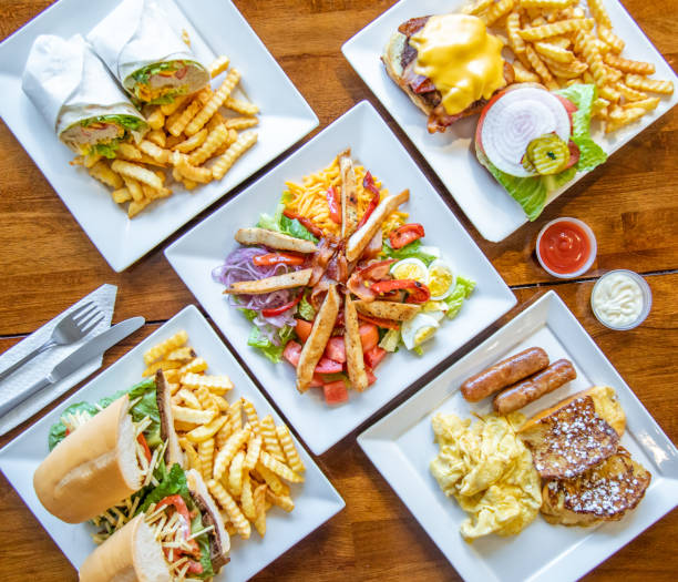 istock Top view of various tasty dishes 1437638760