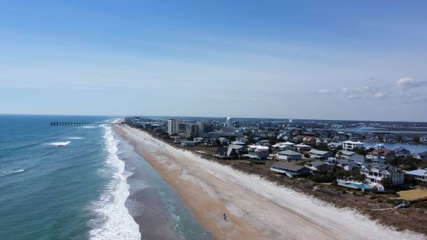 istock Drone shot of the coastline 1437639955
