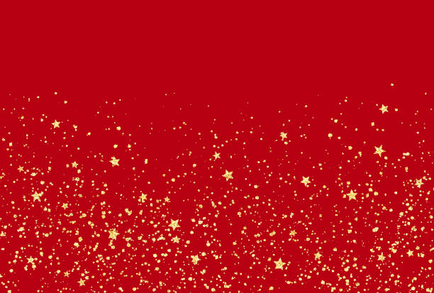 istock Background illustration of beautiful glittering stars 1437643538