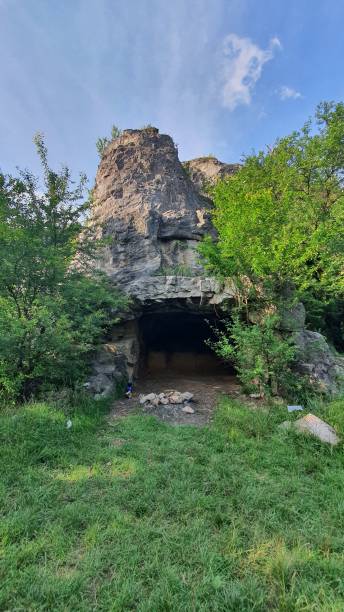 istock Vertical shot of a cave found in Czech Republic 1437643834