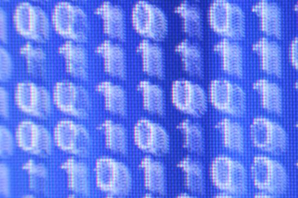 A conceptual illustration of a blurred digital background