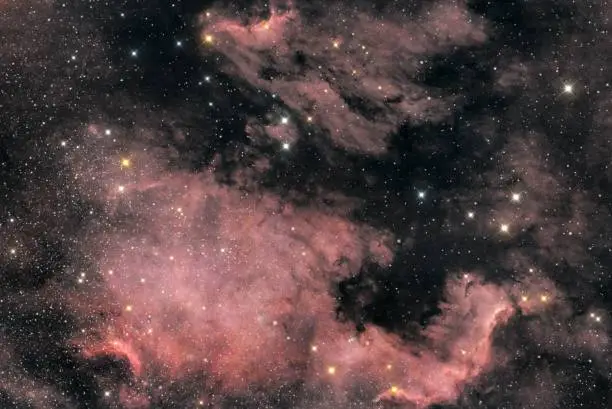 a beautiful view of North America Nebula or NGC 7000