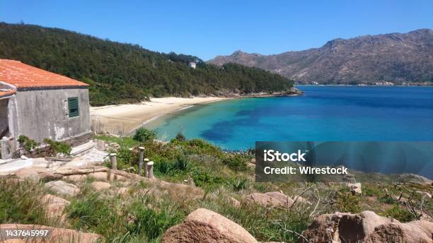 View On Praia De Gures A Beach In Cee Galicia Spain Close To The A550 Road Aldea Canelinas Stock Photo - Download Image Now