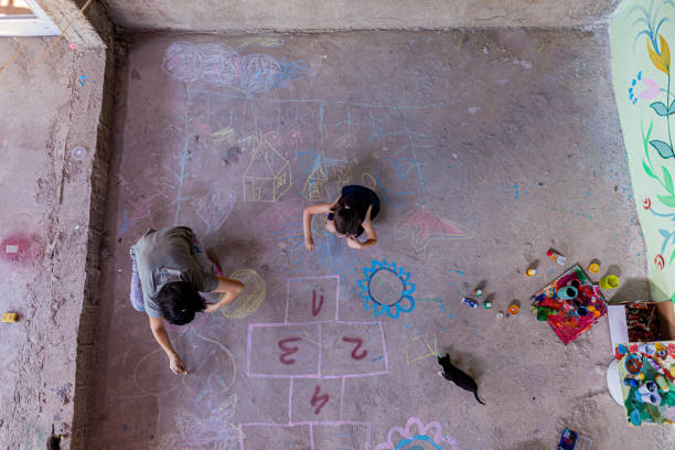 istock It's time for the hopscotch game! 1437647259