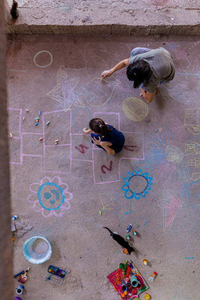 istock I love the hopscotch game! 1437647283