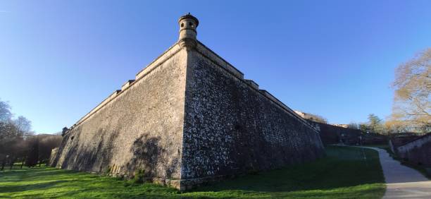 Castle wall in Pamplona, Navarre, Spain