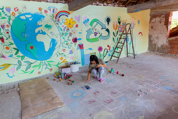 istock Mother making a playground for her daughter 1437647513