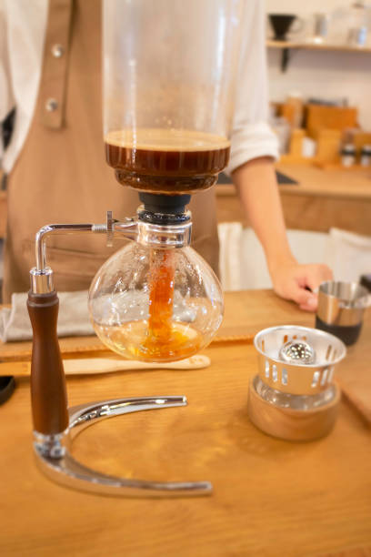 istock Syphon coffee maker in craft cafe 1437649940