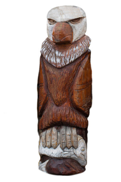 istock wooden idol statue of koryak on a white background 1437658811