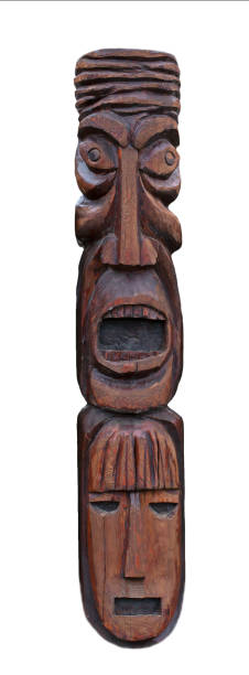 istock wooden idol statue of koryak on a white background 1437658814