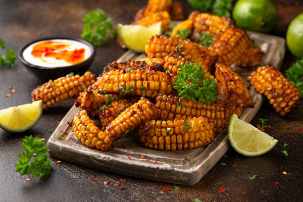 istock Corn ribs vegan vegetarian Plant based food concept 1437665568