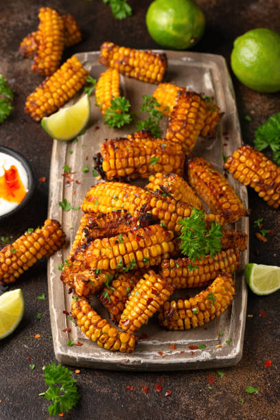 istock Corn ribs vegan vegetarian Plant based food concept 1437665569