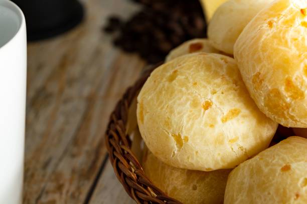 istock close up cheese bread, or brazilian cheese bun. coffee beans 1437668073