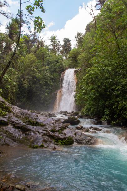 istock Waterfall in the forest in Costa Rica, Central America 1437669254