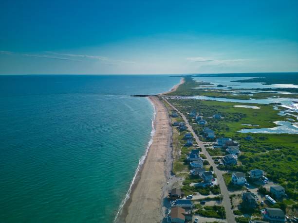 istock Sandy beach in Charlestown of Rhode Island 1437669720
