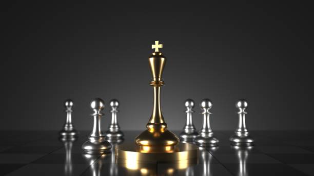 istock Chess king. Leader success concept. Business leader concept 1437681792
