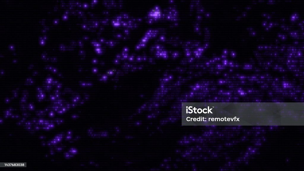 Abstract Purple Computer Hex Code Machine Learning Algorithm Hud Design ...