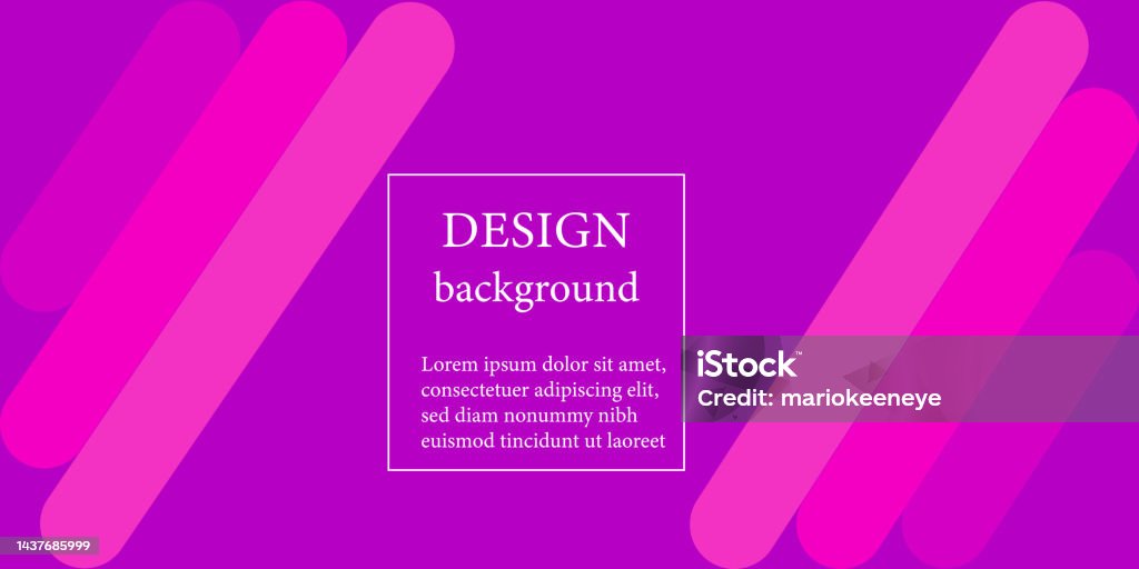 Rounded Rectangle Design Background With Editable Text Stockvectorkunst ...