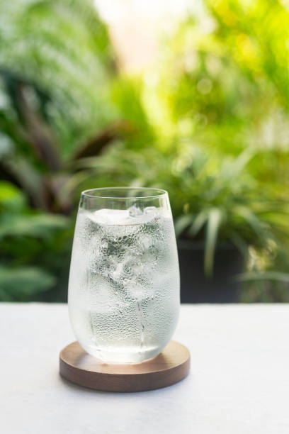 istock a glass of cold water with ice. 1437689182