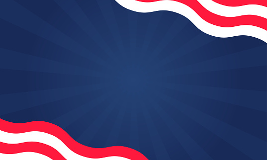 President's Day Background with copy space. Vector background.