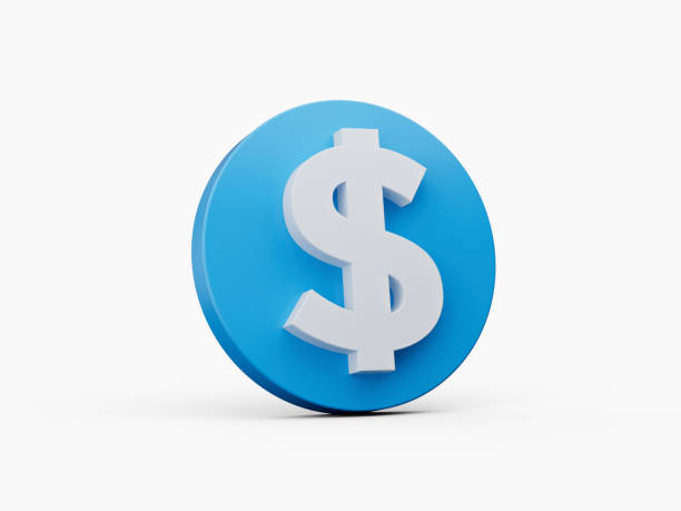 istock Dollar Symbol icon isolated on white background 3d illustration 1437697866