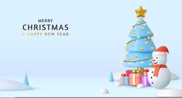 istock Merry Christmas and Happy New Year background. 1437699467