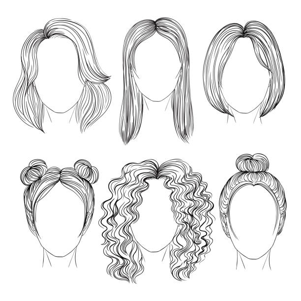 2,059 Woman Bob Hairstyle Illustrations & Clip Art - iStock