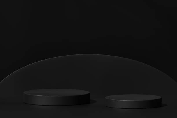 istock Scene with a podium for product presentation, 3d rendering 1437711950