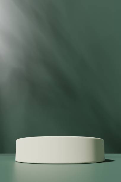 istock Vertical image of scene with a podium for product presentation, 3d rendering 1437711955