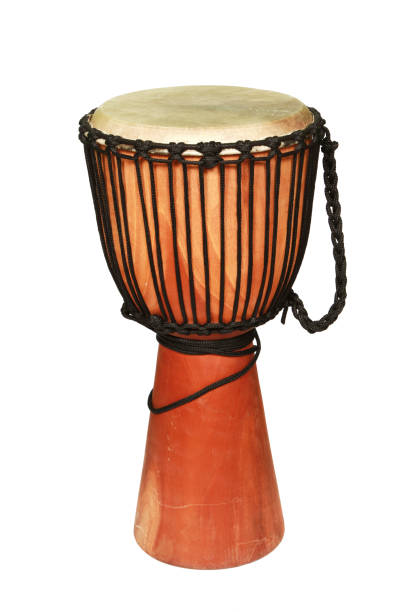 istock Vertical shot of a drum isolated on a white background 1437713558