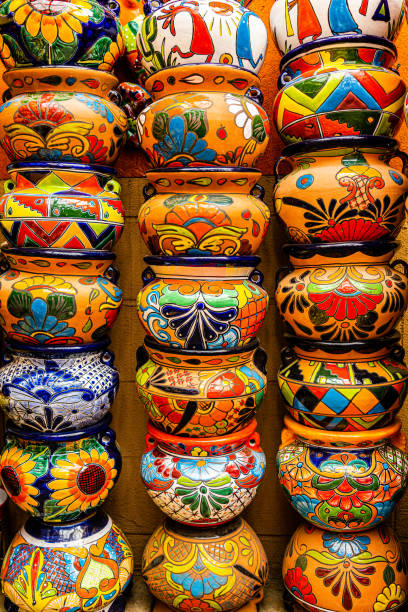 istock Stacks of Pots in the Market 1437714665