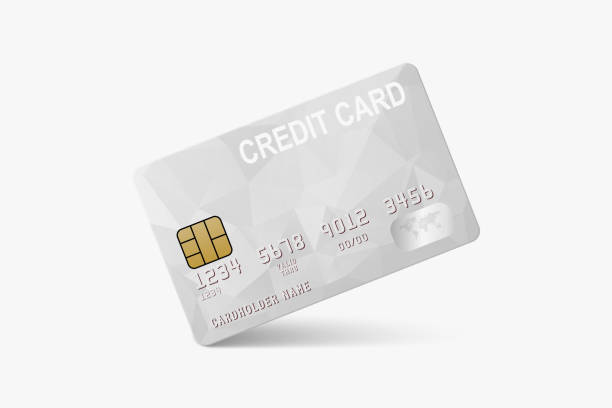 istock Vector 3d Realistic White Credit Card Isolated. Design Template of Plastic Credit or Debit Card for Mockup, Branding. Credit Card Payment Concept. Front View 1437723790