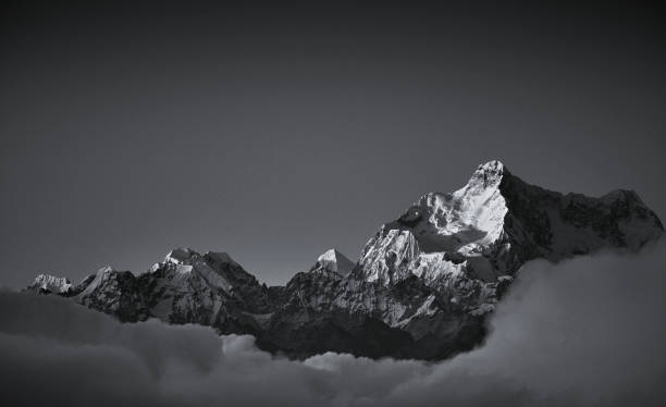 istock Majestic view of Kangchenjunga mountain range, illuminated in morning sunlight 1437727047